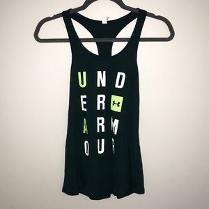 Under Armor dark green tank top